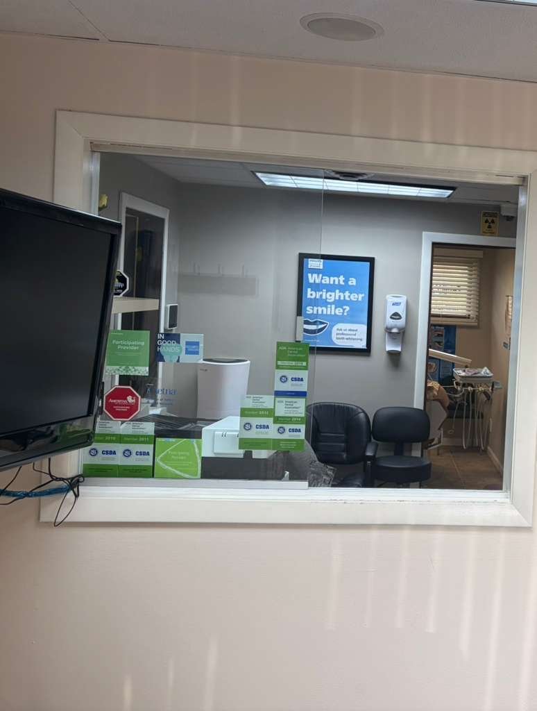 Front desk reception area